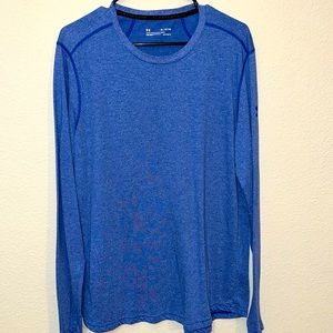 Under Armour Fitted XL Blue Heatgear Long Sleeve Men’s Shirt